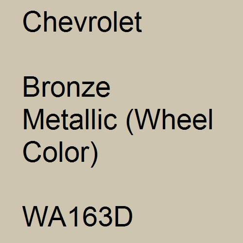 Chevrolet, Bronze Metallic (Wheel Color), WA163D.
